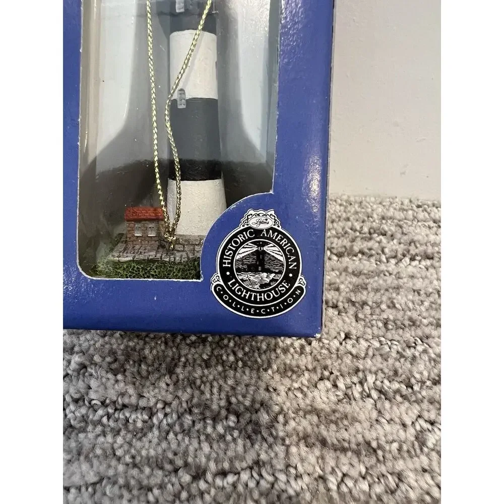 Vintage Christmas Ornament, Lefton,Historic American Lighthouse-New Presque Isle